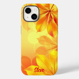 Lebhaftes gelbes Blatt anpassbar Case-Mate iPhone 14 Hülle