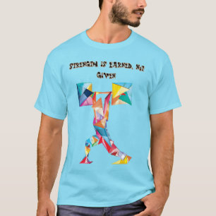 Lebhaftes geometrisches Athlete T-Shirt