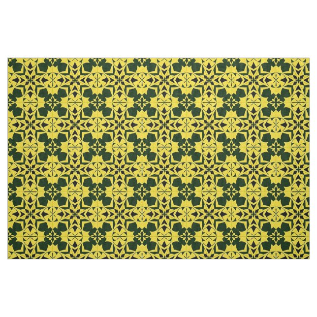 Lebhaftes geometrisches Blumendesign Stoff (Fat Quarter (45,7 x 55,9 cm))