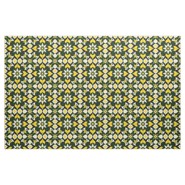 Lebhaftes geometrisches Blumendesign Stoff (Fat Quarter (45,7 x 55,9 cm))