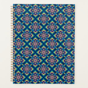 Lebhaftes geometrisches Boho-Muster Planer