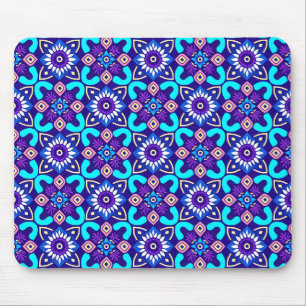 Lebhaftes geometrisches Muster der Retro-Geometrie Mousepad