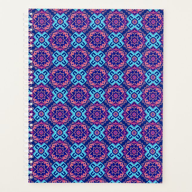 Lebhaftes geometrisches Muster Planer (Vorderseite)