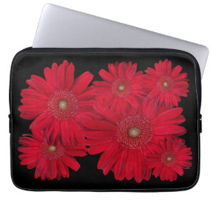 Lebhaftes Gerber Daisy Nah-Up Foto zurück zur Schu Laptopschutzhülle