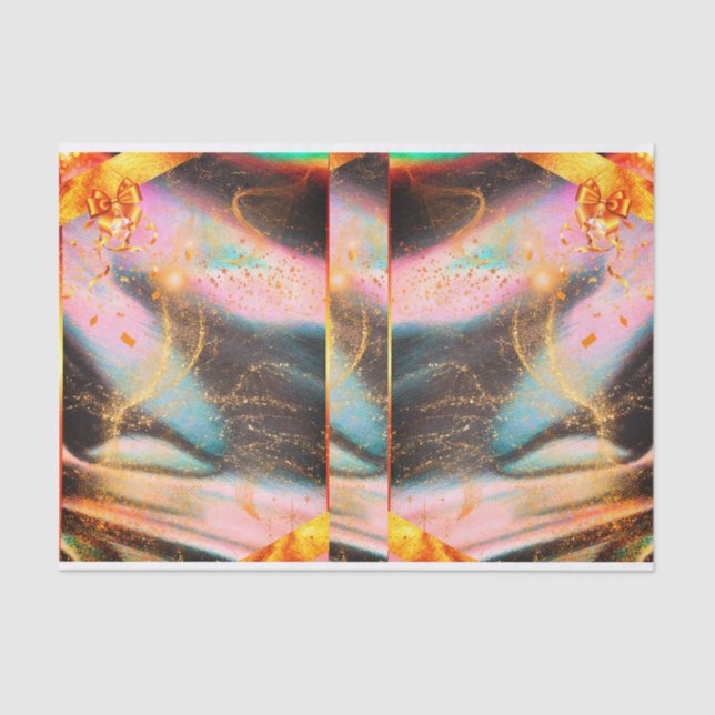 Lebhaftes Gold-Tissue-Papier Seidenpapier (Vorderseite)