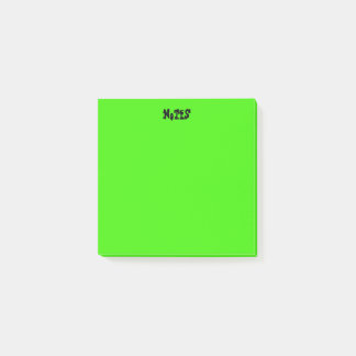 Lebhaftes Grün Post-it Klebezettel