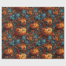 Lebhaftes Halloween-Thema Geschenkpapier
