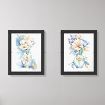 Lebhaftes kalifornisches Poppy Bouquet in Vase 2