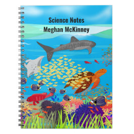 Lebhaftes Korallenriff von Ningaloo Inspiriert Notizblock