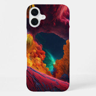 Lebhaftes kosmisches Dreamscape iPhone 16 Fall Plus Hülle