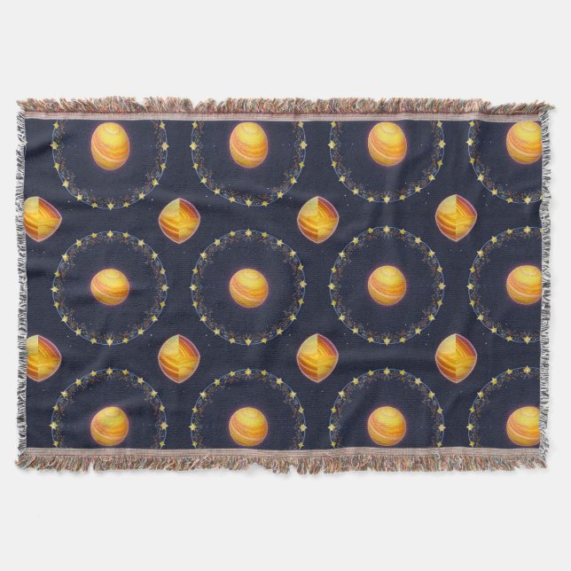 Lebhaftes kosmisches Kunstwerk Decke (Vorderseite)