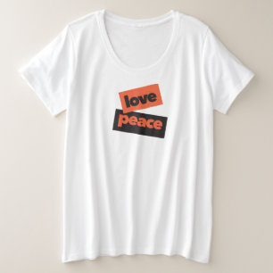 Lebhaftes, kühnes, einfaches urbanes Design der Li Große Größe T-Shirt