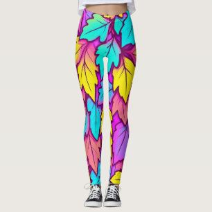 Lebhaftes Leaf farbenfroh, Natur Leggings