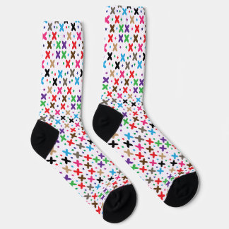 Lebhaftes, mehrfarbiges Star-Muster Socken