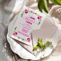 Lebhaftes mexikanisches Blumenfiesta Baby Shower G
