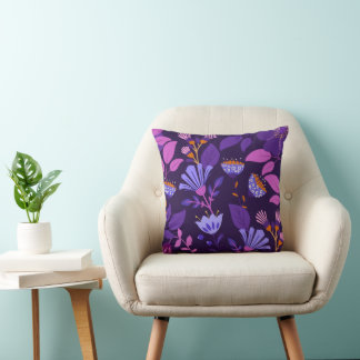 Lebhaftes modernes Blumendesign Kissen