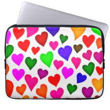 Lebhaftes Multicolor Herzmuster