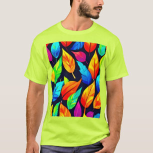 Lebhaftes Muster für Herbstverläufe T-Shirt