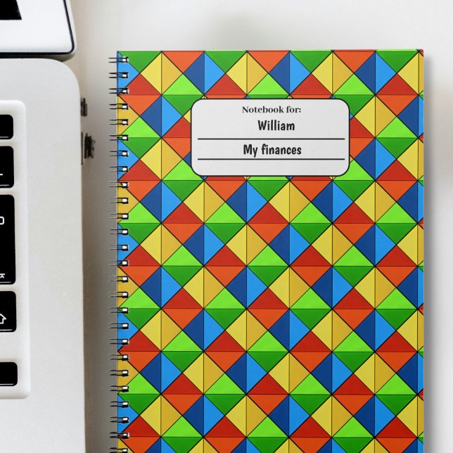Lebhaftes Muster Notizblock (Vibrant pattern notebook)