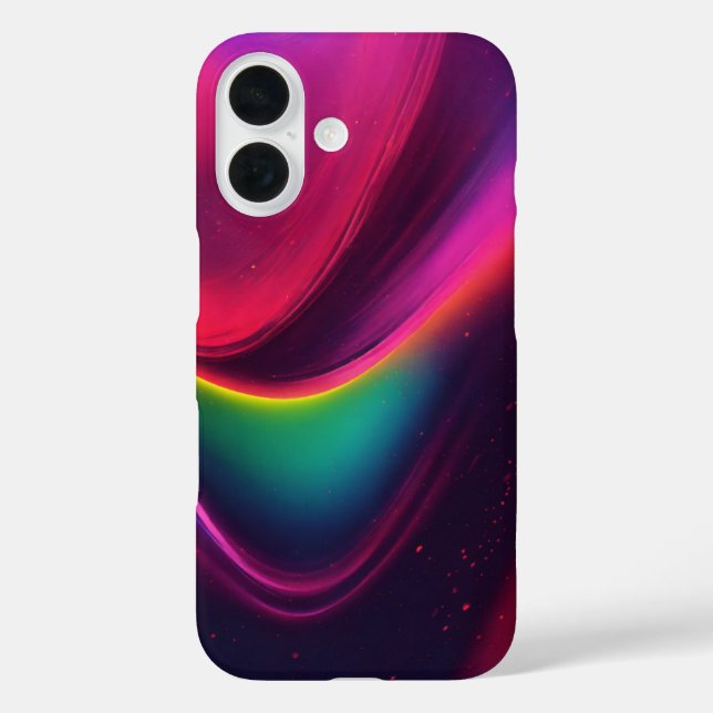 Lebhaftes Neon Wave Abstraktes farbenfrohes Kunstd Case-Mate iPhone Hülle (Rückseite)