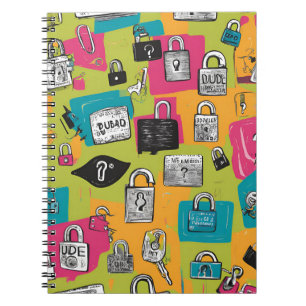 Lebhaftes Notebook mit Coolem und originellem Desi Notizblock