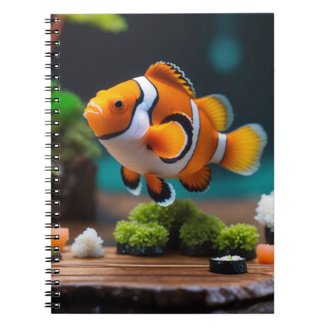 Lebhaftes Ocellaris Clownfish-Notebook Notizblock (Vorderseite)