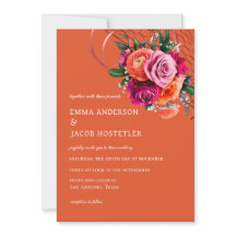 Lebhaftes Orange und rosa Rose