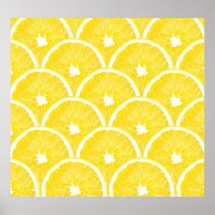 Lebhaftes Orangefarbenes Hintergrundmuster Poster