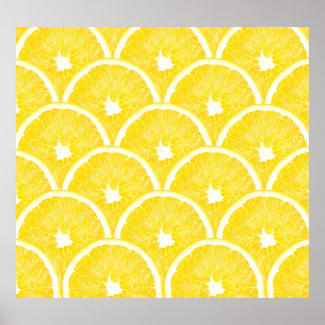 Lebhaftes Orangefarbenes Hintergrundmuster Poster (Vorne)