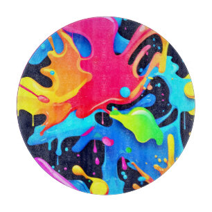 Lebhaftes Paint-Party-Design Schneidebrett