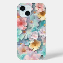 Lebhaftes Pastel Blume Bloom Muster Telefonbeispie