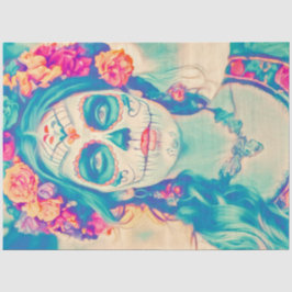 Lebhaftes Pensive Zuckerkult Dekoupage Seidenpapier