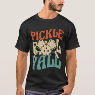 Lebhaftes Pickle Ball Yalu-Zeichen T-Shirt