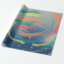 Lebhaftes Raindrop-Effekt Pinselstrichpapier