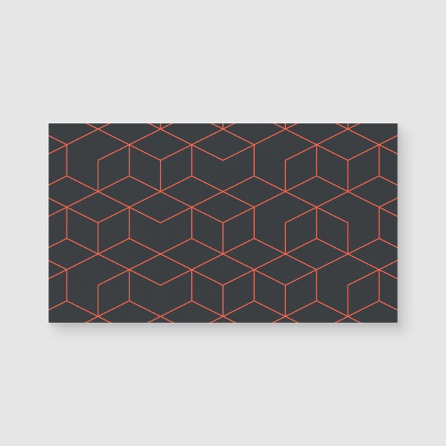 Lebhaftes, retro, einfaches, cooles, trendiges Wür Magnetkarte (Vorderseite)