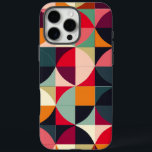 Lebhaftes, Retro-Inspiriert Gehäuse für geometrisc iPhone 16 Pro Max Hülle<br><div class="desc">Mit diesem Retro-inspiriert geometrischen iPhone-Gehäuse lassen sich Vintage Stilelemente einsetzen. Die lebhafte Farbpalette zeichnet sich durch eine dynamische Mischung aus Rot, Orange, Blassblau, Dunkelblau und verschiedenen Grüntönen in Kreise und Quadraten aus, die ein lebendiges und auffälliges, gleichzeitig spielerisches und nostalgisches Muster schaffen. Dieses Design vereint das Wesen des modernen Stils...</div>