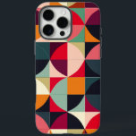 Lebhaftes, Retro-Inspiriert Gehäuse für geometrisc iPhone 16 Pro Max Hülle<br><div class="desc">Mit diesem Retro-inspiriert geometrischen iPhone-Gehäuse lassen sich Vintage Stilelemente einsetzen. Die lebhafte Farbpalette zeichnet sich durch eine dynamische Mischung aus Rot, Orange, Blassblau, Dunkelblau und verschiedenen Grüntönen in Kreise und Quadraten aus, die ein lebendiges und auffälliges, gleichzeitig spielerisches und nostalgisches Muster schaffen. Dieses Design vereint das Wesen des modernen Stils...</div>