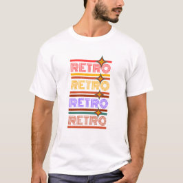 Lebhaftes Retro Typografie-Design T-Shirt