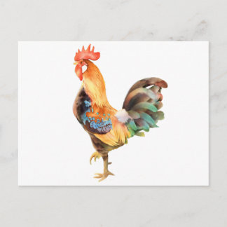 Lebhaftes Rooster Postkarte