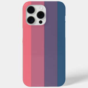 Lebhaftes rosa bis blaue glänzende Streifendesign Case-Mate iPhone Hülle