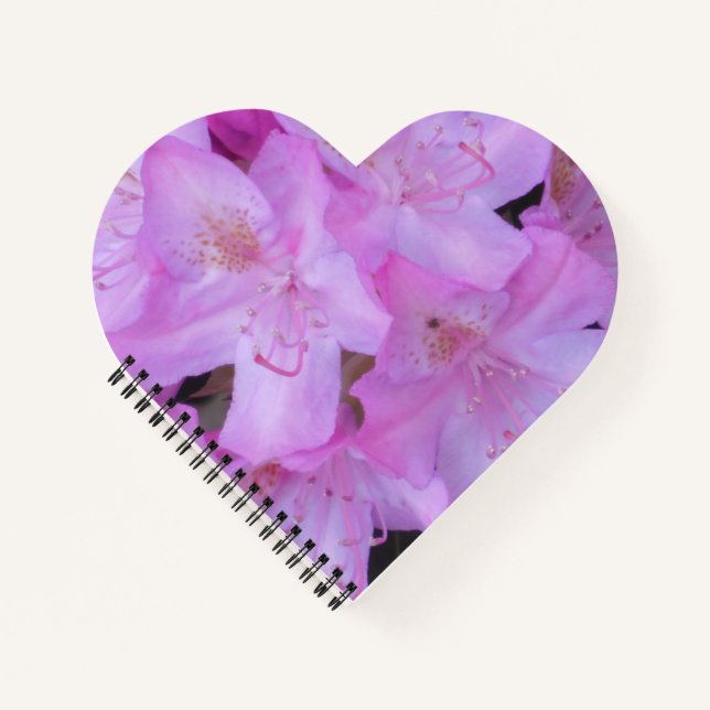Lebhaftes rosa BlumenNotebook Notizbuch (Vorderseite)