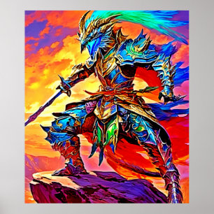 Lebhaftes Rüstungsheld Poster