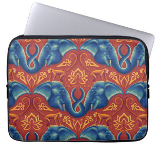 Lebhaftes Safari Tapestry-Muster - Der weiße Lotus Laptopschutzhülle