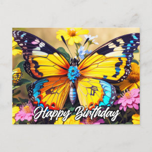 Lebhaftes, schönes Schmetterlingsdesign Postkarte