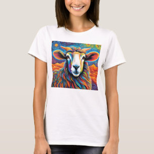 Lebhaftes Sheep-T-Shirt T-Shirt