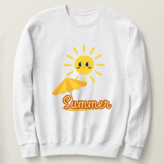 Lebhaftes Sommersonnendesign Sweatshirt