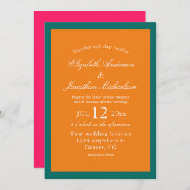 Lebhaftes Sonnenaufgang Minimalistisch Mix & Match Einladung