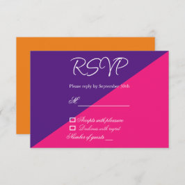 Lebhaftes Sonnenaufgang Minimalistisch Mix & Match RSVP Karte