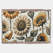 Lebhaftes Sonnenblumenmuster