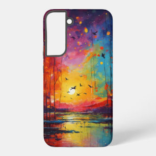 Lebhaftes Sonnenuntergang und künstlerisches Desig Samsung Galaxy Hülle
